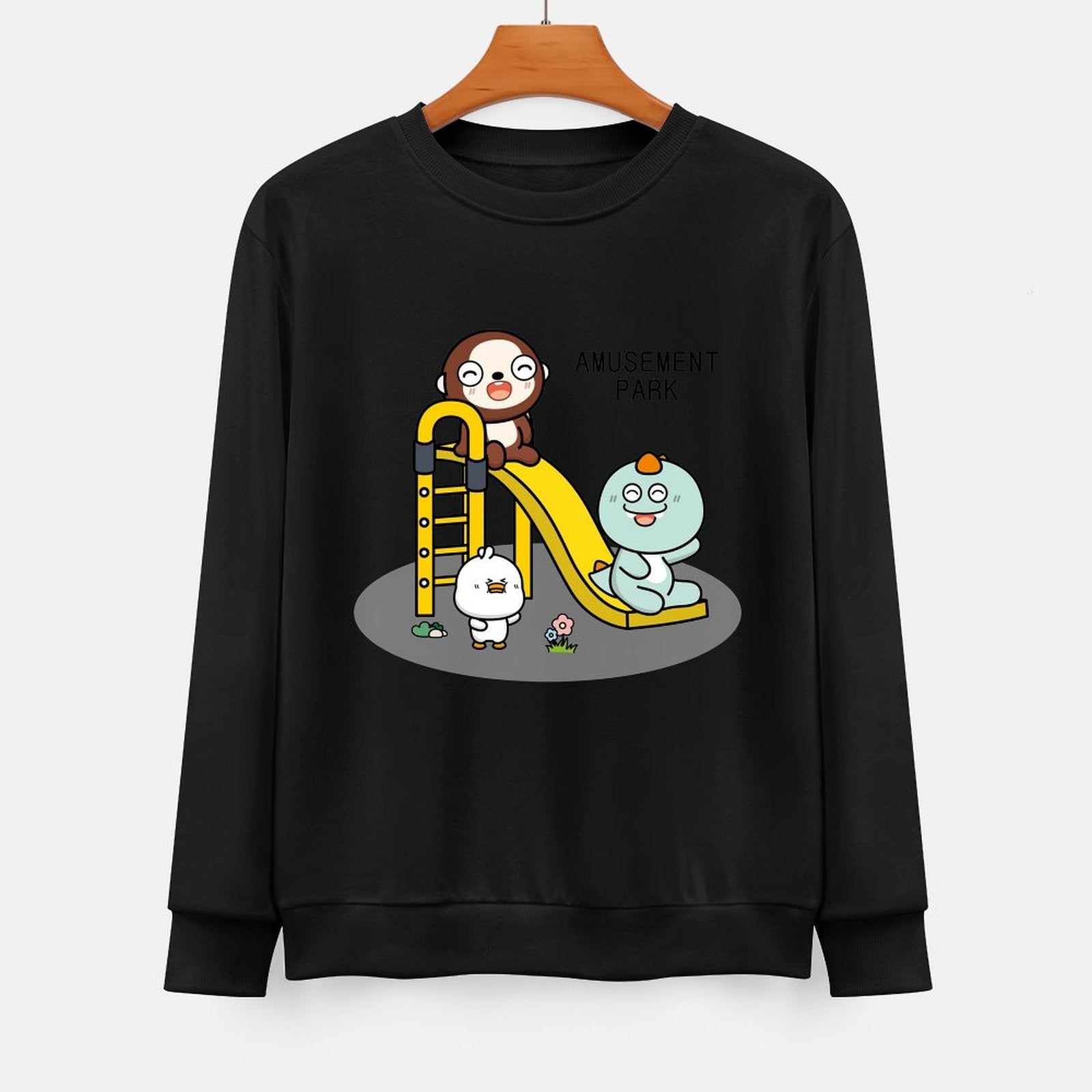 Front Patterned Long Sleeve TopModernFit Fitted